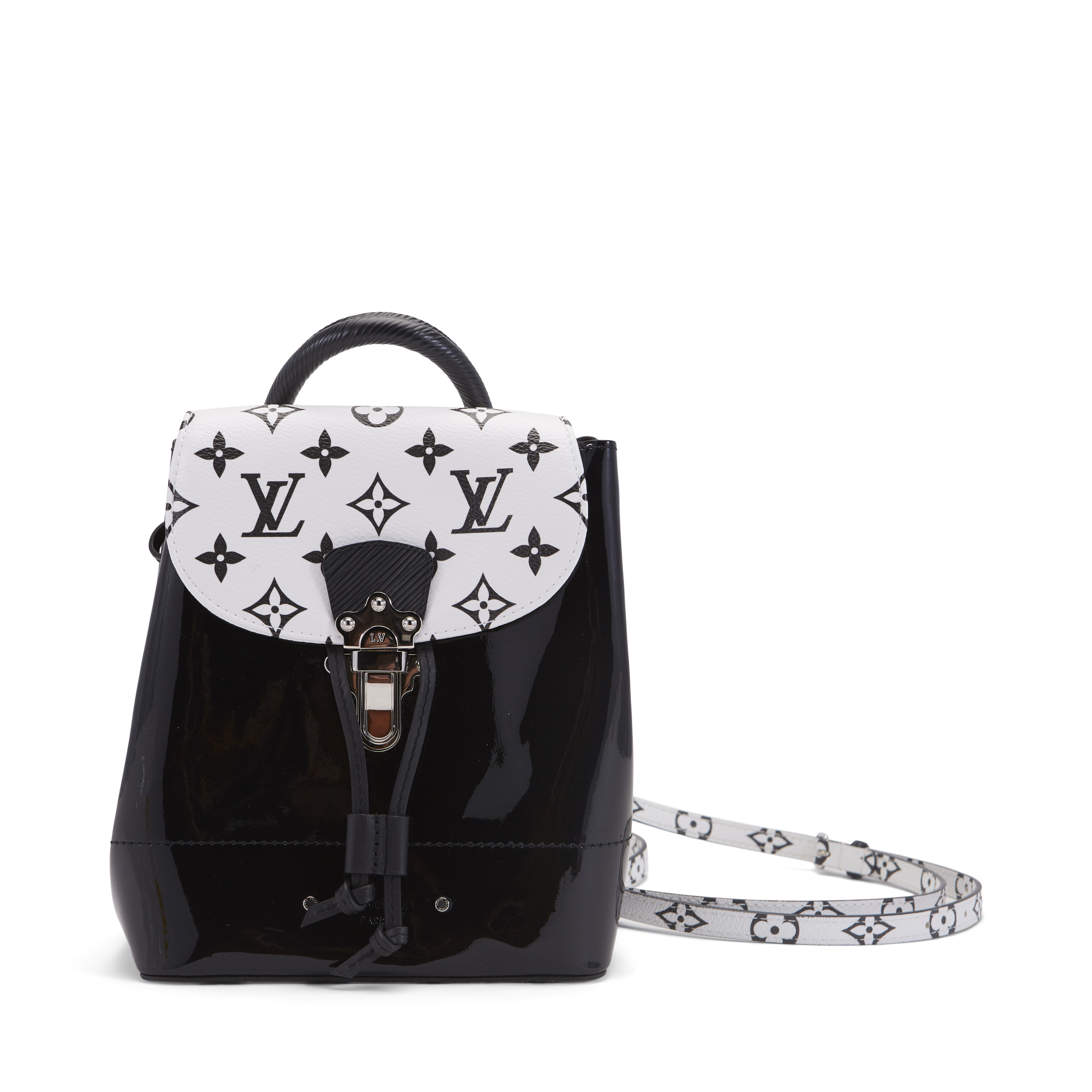 Louis Vuitton, Bags, Lv Mini Hot Springs Minibackpack In Patent Leather  And Monogram Canvas