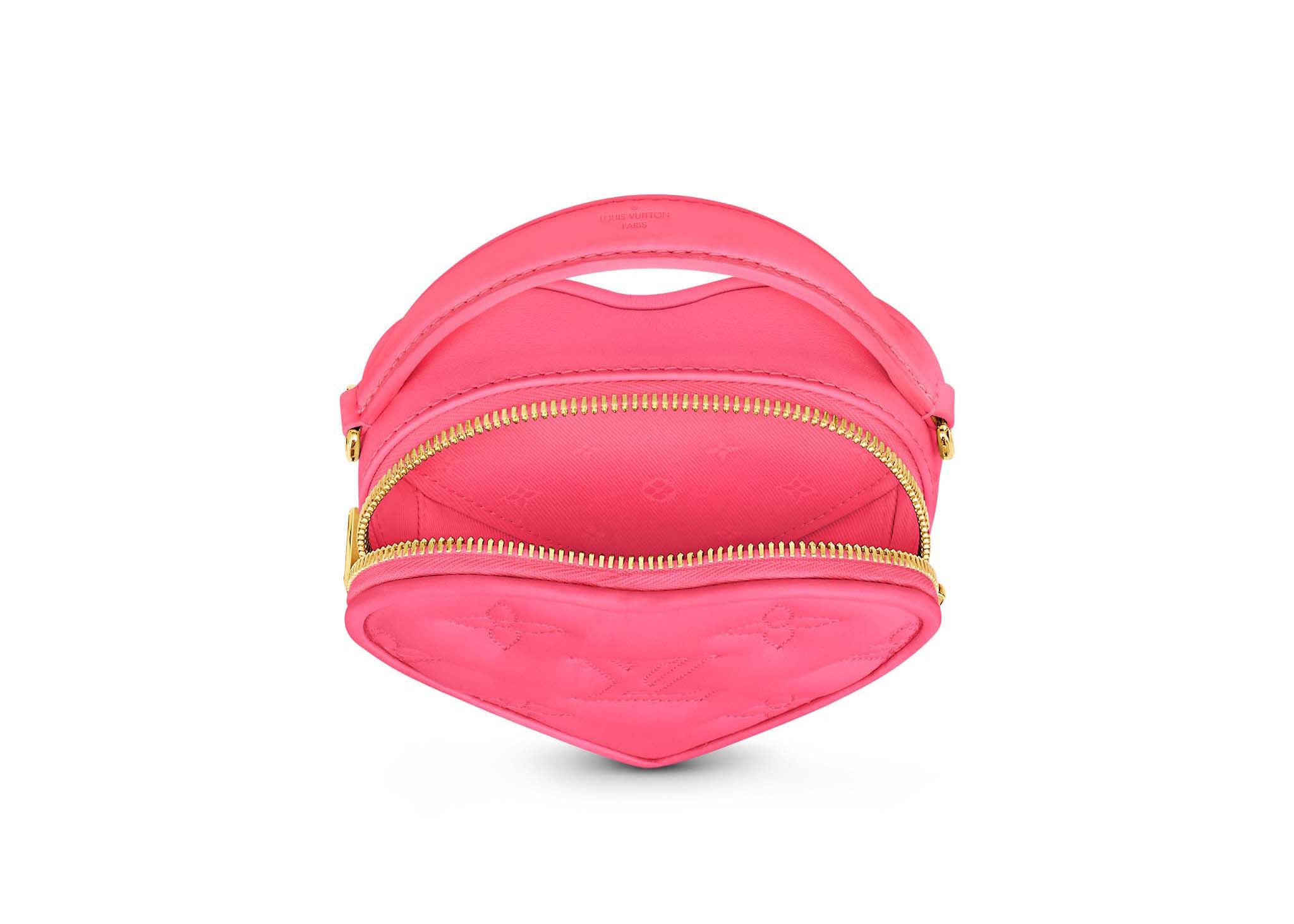 Authentic Louis Vuitton Rose Pop Hot Pink LV Monogram Cles Case Keychain  Wallet | eBay
