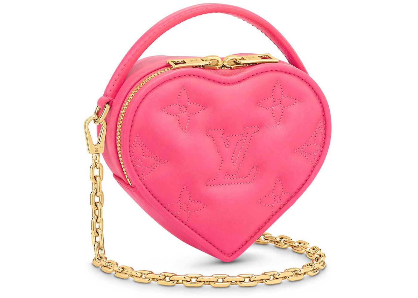 Louis Vuitton Pop My Heart Pouch Dragon Fruit Pink in Calfskin
