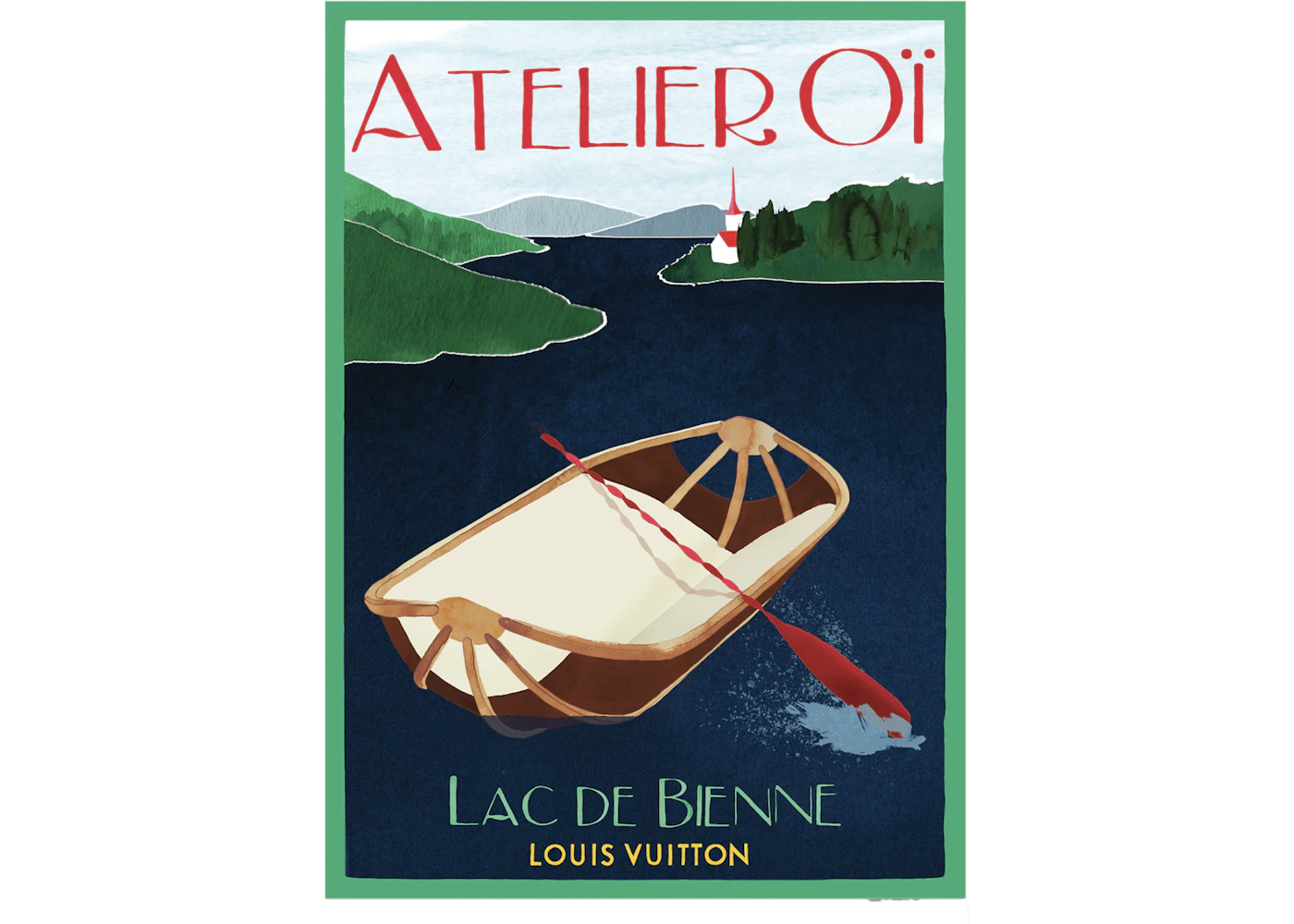 Louis Vuitton Poster Of Atelier Oi R99683 Blue/Green/Red - US