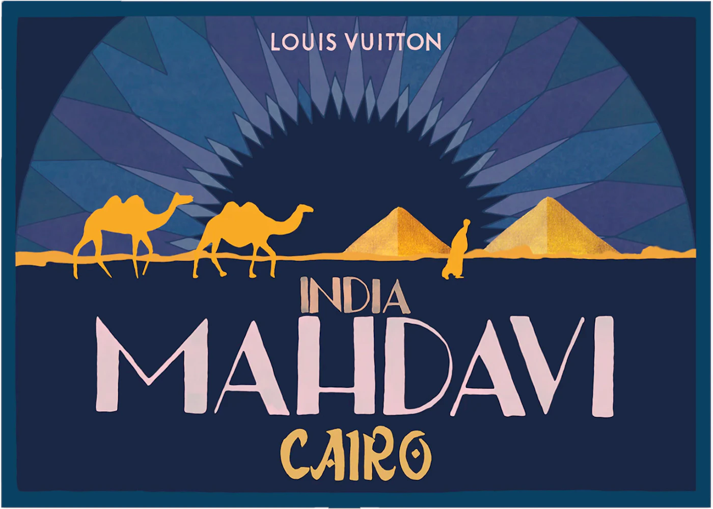 Louis Vuitton Poster Of India Mahdavi R99692 Blue - US