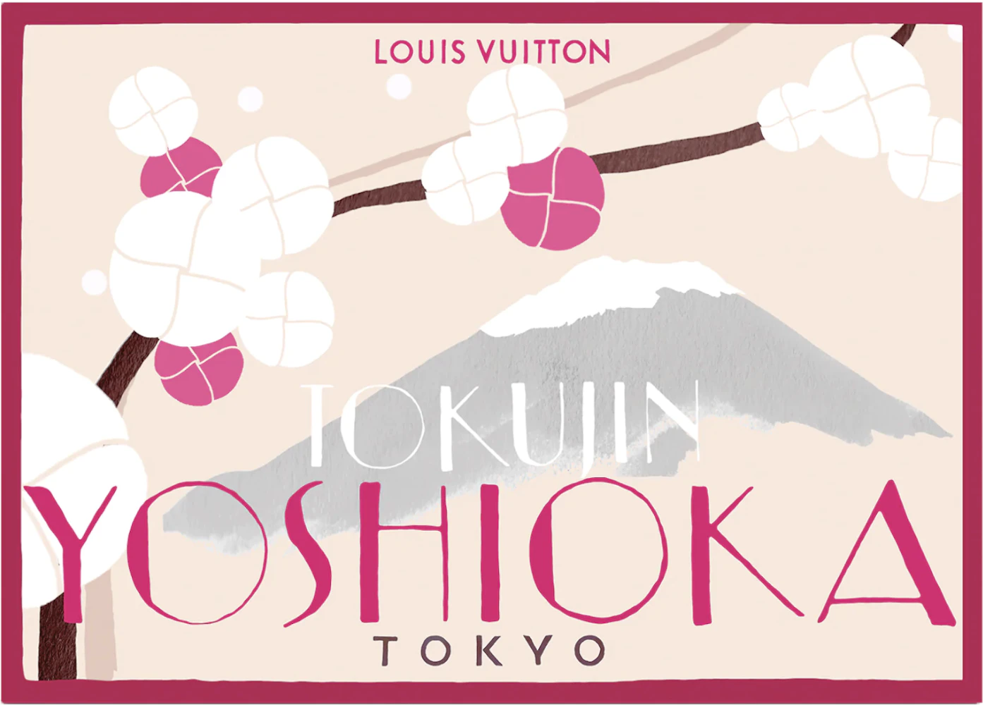 Louis Vuitton Poster Of Tokujin Yoshioka R99690 Tan/White/Pink - US