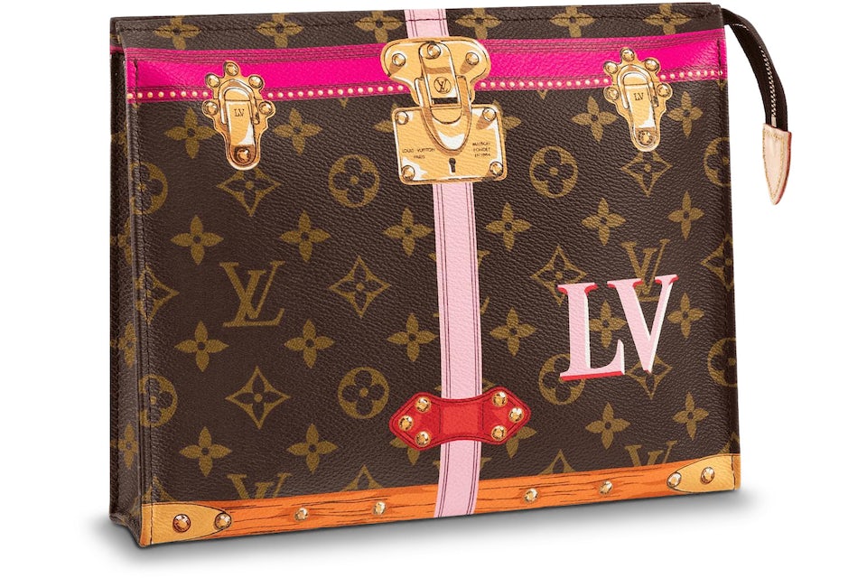 Louis Vuitton Pouch Toiletry 26 Monogram Summer Trunk in Coated Canvvas  with Gold-tone - US