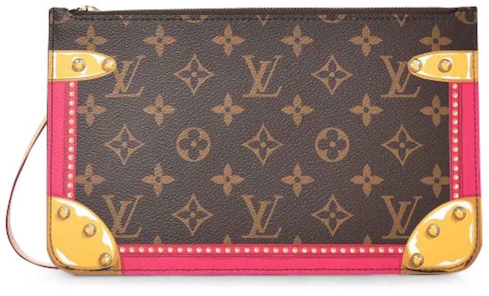 Louis Vuitton Pochette Damier Azur Tromp L'oeil Screen MM Beige Lining in  Coated Canvas with Gold-tone - US