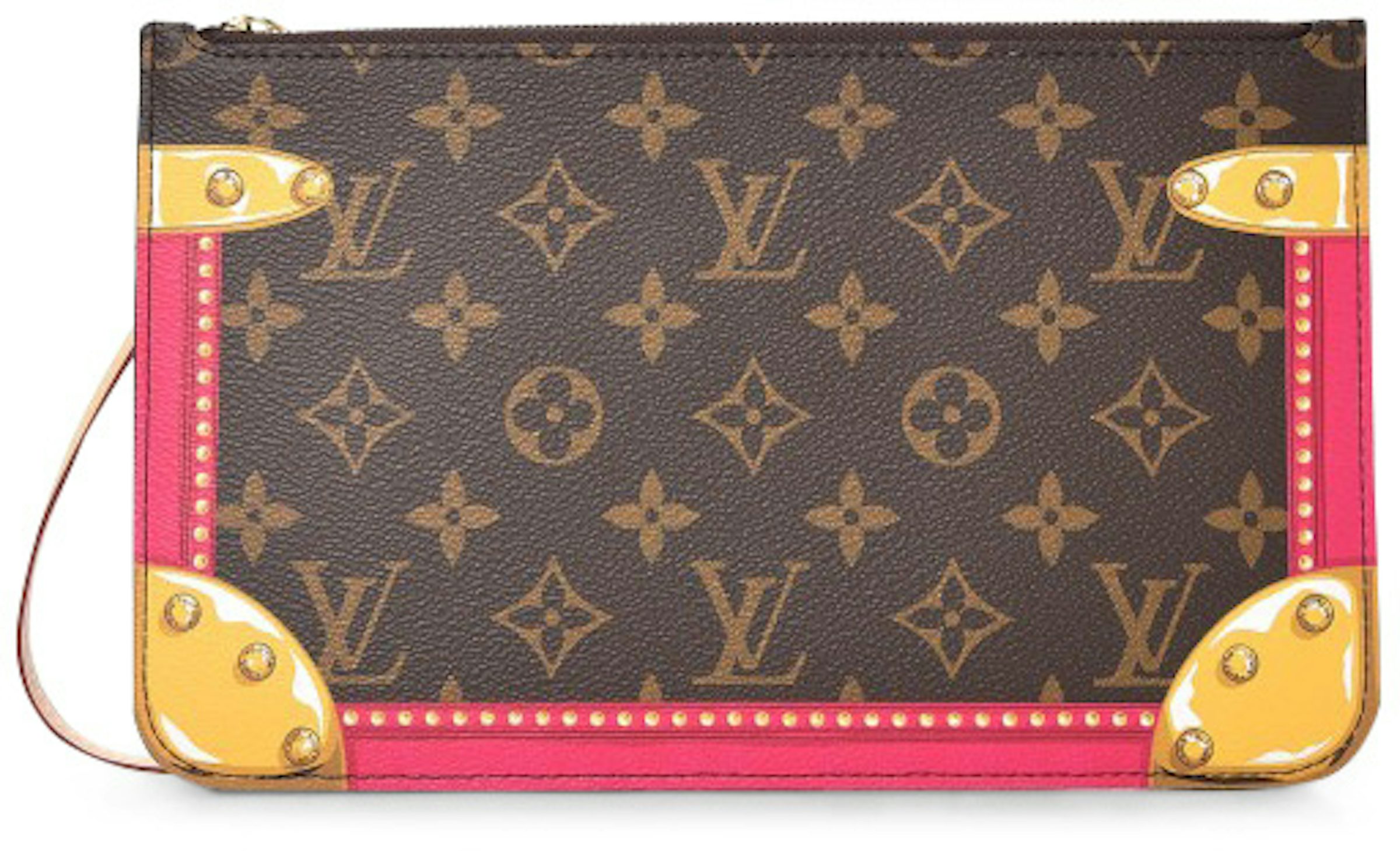 Louis Vuitton Pochette Monogram Tromp L'oeil Screen MM Pink/Beige