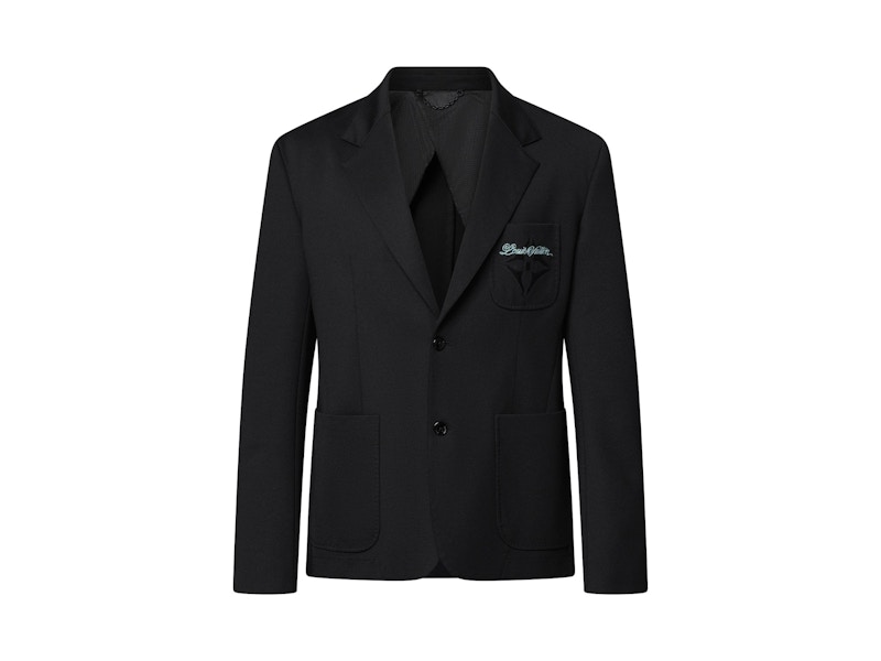 Pre-owned Louis Vuitton Men's Preppy Relaxed Blazer In Black