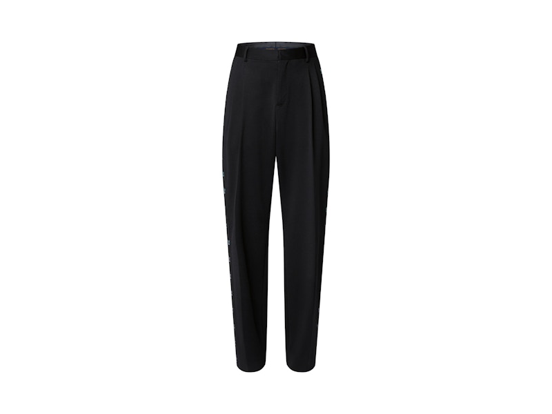 Pre-owned Louis Vuitton Men's Preppy Tailored Jersey Pants In Black
