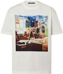 Louis Vuitton Rainbow Printed T-Shirt, White, XL