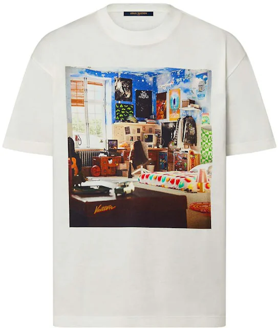 Louis Vuitton Printed Cotton T-shirt Milky White - FW23 Men's - US