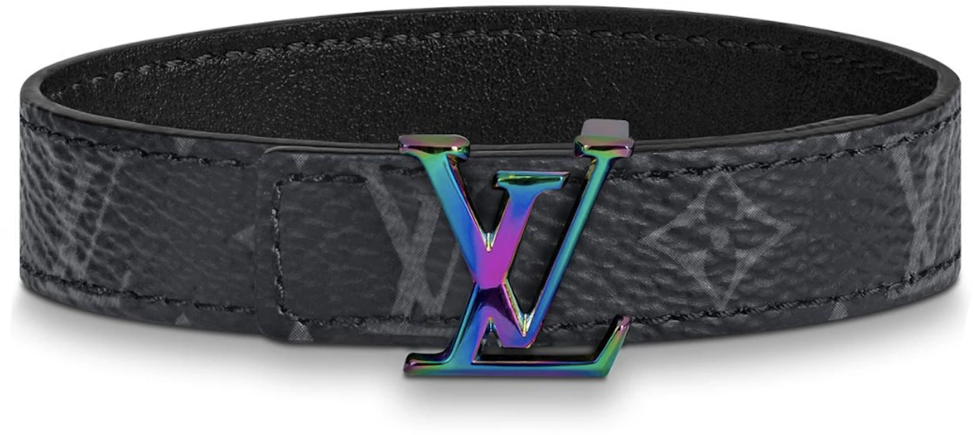 Louis Vuitton Prism Reversible Bracelet Monogram Eclipse Mini 14MM Black in  Coated Canvas with Rainbow-tone - GB