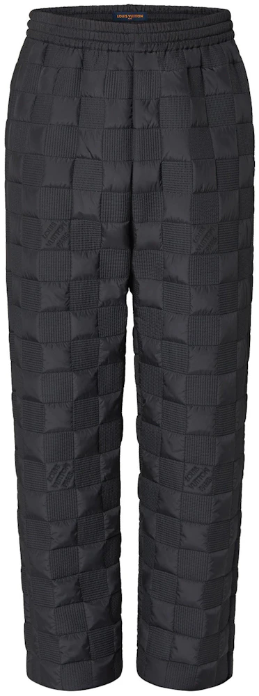 Louis Vuitton Quilted Damier Pants Dark Grey Men's - FW21 - US