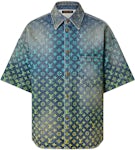 Louis Vuitton Rainbow Monogram Short-sleeved Denim Shirt