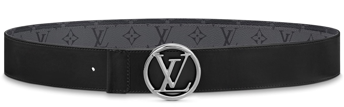 Louis Vuitton Reversible Belt Circle Monogram Eclipse Reverse 40MM Gray ...