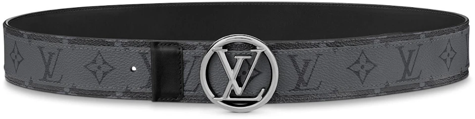 Louis Vuitton Reversible Belt Circle Monogram Eclipse Reverse 40MM Gray ...
