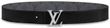 LOUIS VUITTON Ceinture LV Circle Buckle Monogram Eclipse Reversible Belt  Black