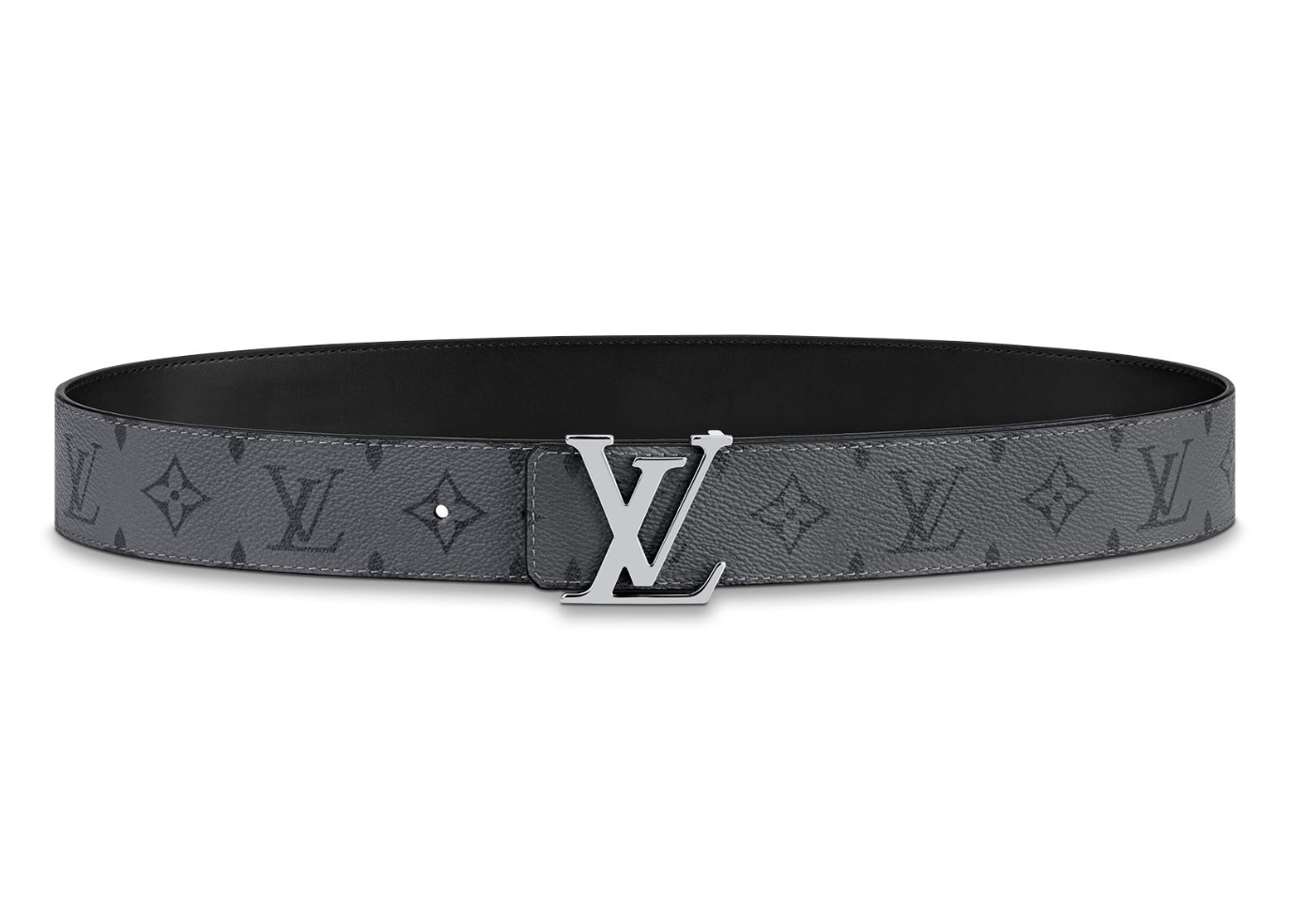 Louis Vuitton Vintage  Damier Graphie Initiales Belt  Black Gray   Leather Belt  Luxury High Quality  Avvenice