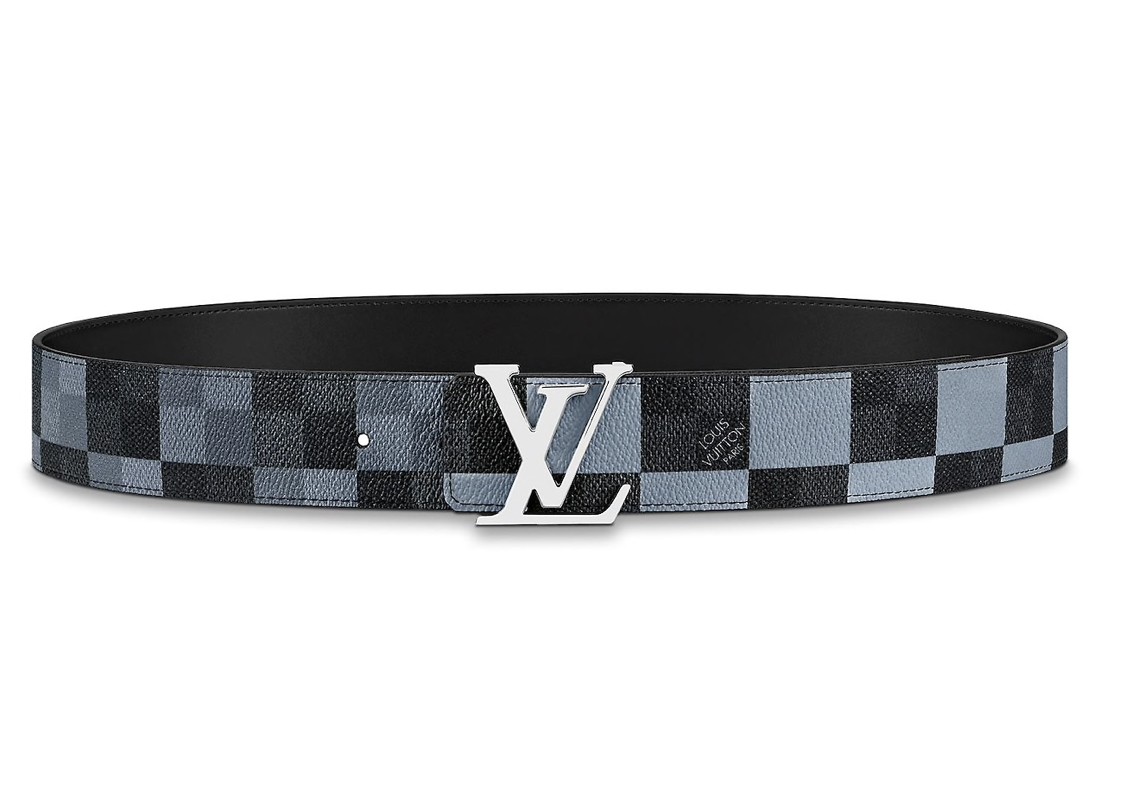 Louis Vuitton LV Initiales Reversible Belt 40MM Damier Salt Navy
