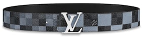 Cinto Louis Vuitton - Initiales grafite - GVimport