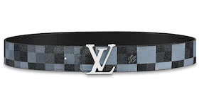 Louis Vuitton Reversible Belt LV Initiales Damier Graphite Giant 40 MM Gray