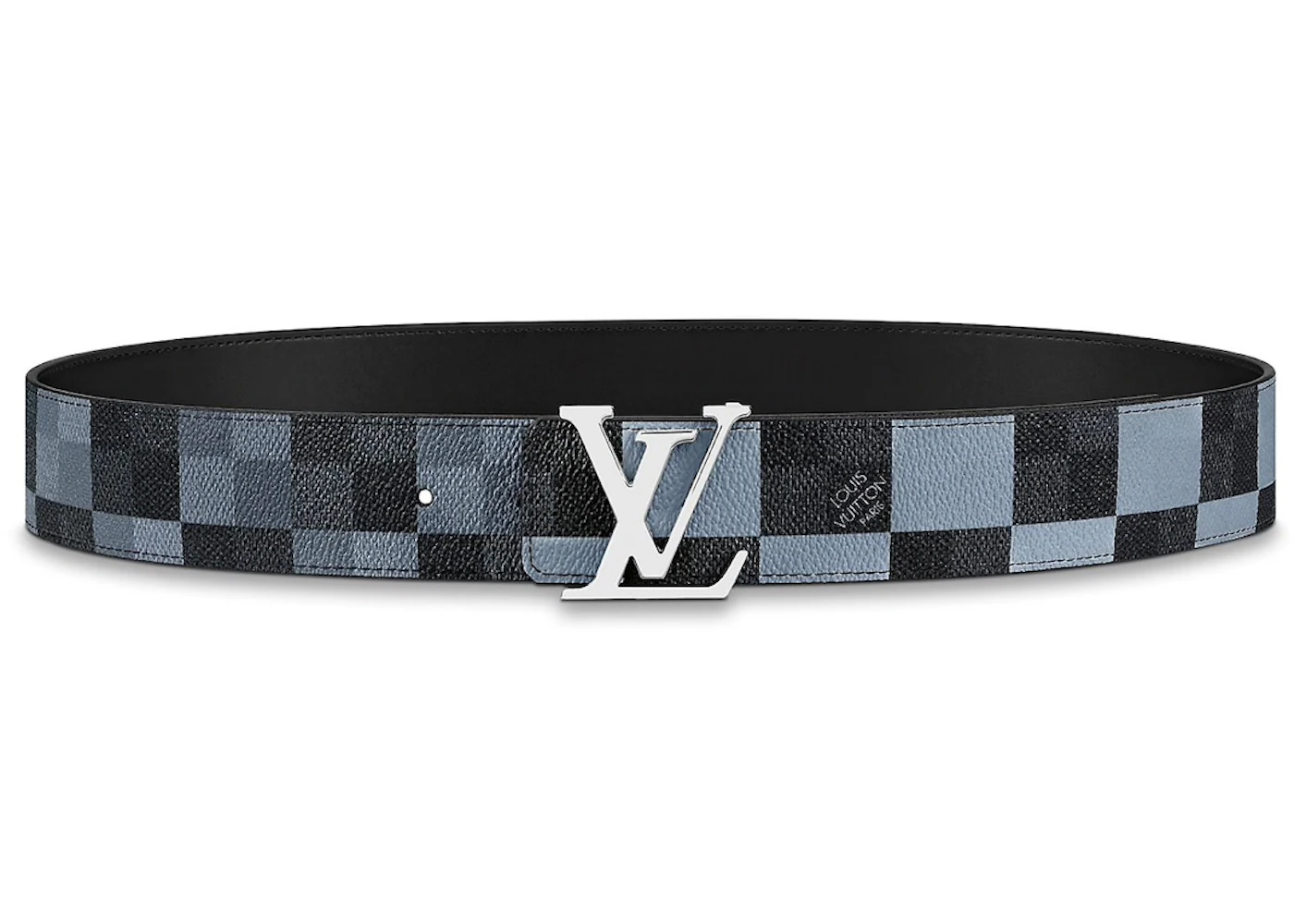 Louis Vuitton LV Initiales 40mm Reversible Belt Graphite Damier Graphite. Size 120 cm