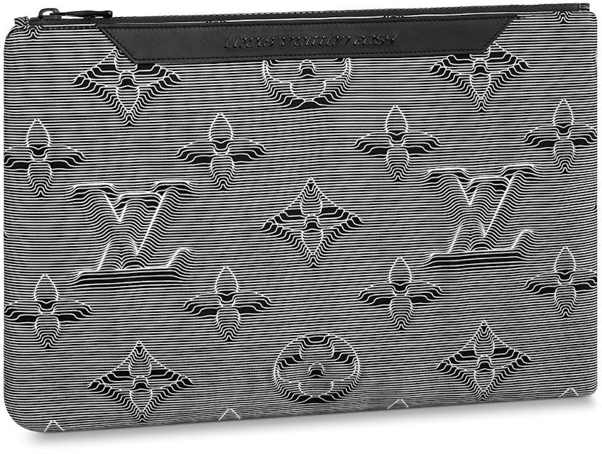 Louis Vuitton Reversible Pouch Monogram 3D Gray/Rainbow in Leather with  Black - US