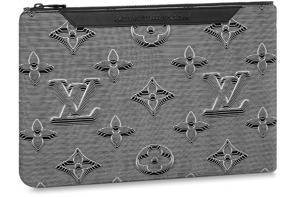Louis Vuitton Reversible Pouch Monogram 3D Gray/Rainbow in Leather with  Black - US