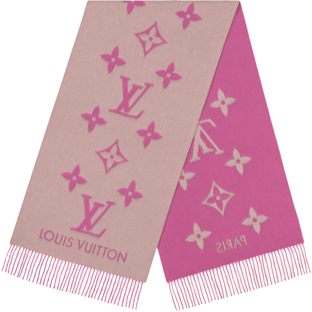Scarf Louis Vuitton Pink in Cotton - 33135686
