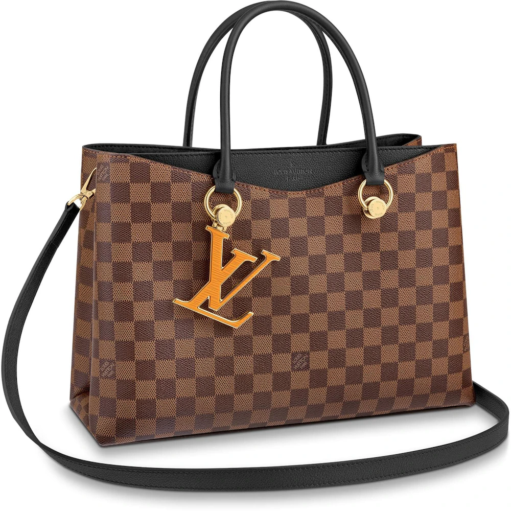 Louis Vuitton Riverside Damier Ebene Yellow Epi Charm Brown/Black in Coated  Canvas with Gold-tone - US