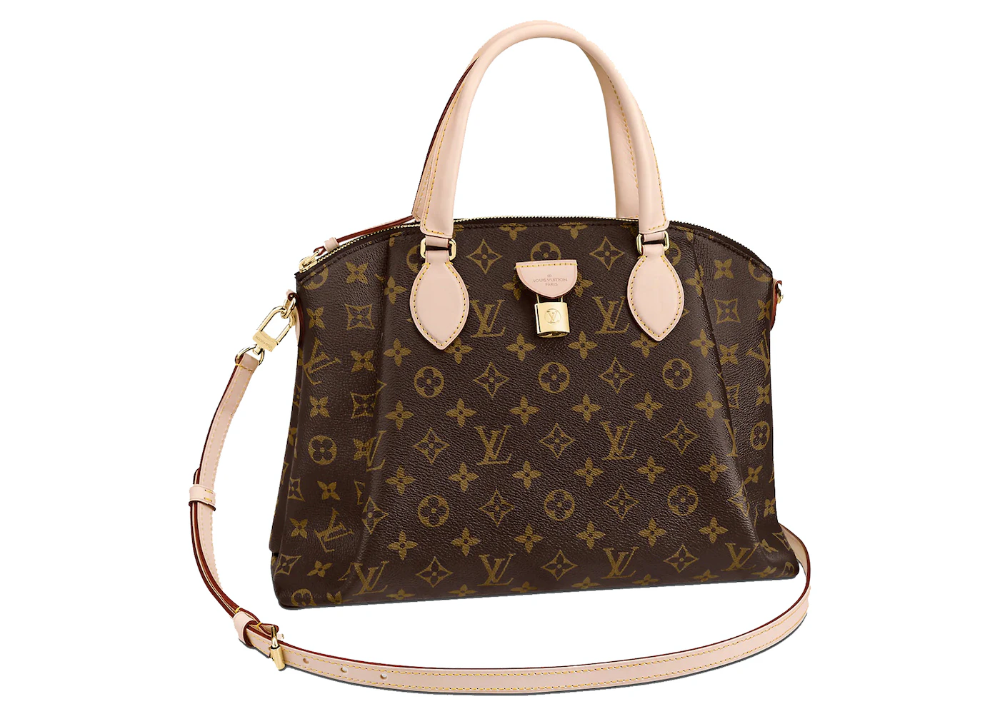 Louis Vuitton Rivoli Bag MM Monogram Brown in Coated Canvas with Gold-tone  - US