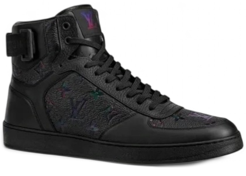 Louis Vuitton Rivoli Sneaker Boot Black Iridescent Monogram Men's