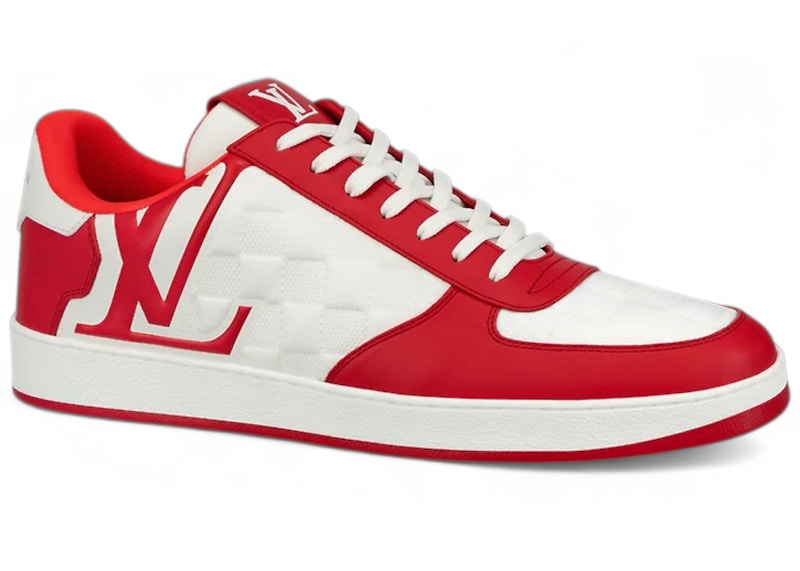 Louis Vuitton Rivoli White Red Damier Logo