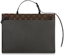 Louis Vuitton Men's Taiga & Monogram Robusto Briefcase w/Strap - Brown  Briefcases, Bags - LOU742637