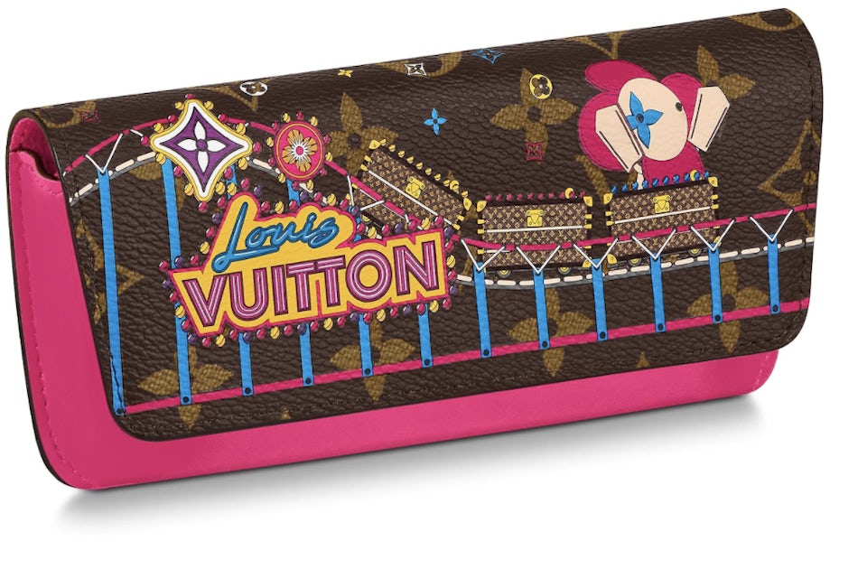 Louis Vuitton Roller Coaster Woody Glasses Case Vivienne Holiday Rose  Pivoine Pink in Coated Canvas with Gold-tone - US