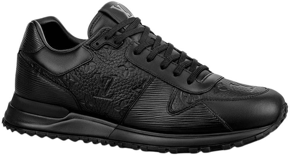 Louis Vuitton Run Away Sneaker Monogram Embossed Leather Black Men's -  1A9ZKQ - GB