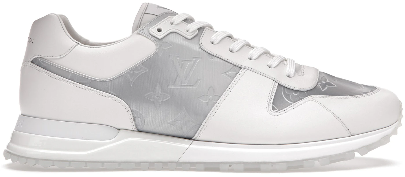 Louis Vuitton White Mesh And Leather Run Away Low Top Sneakers Size 39