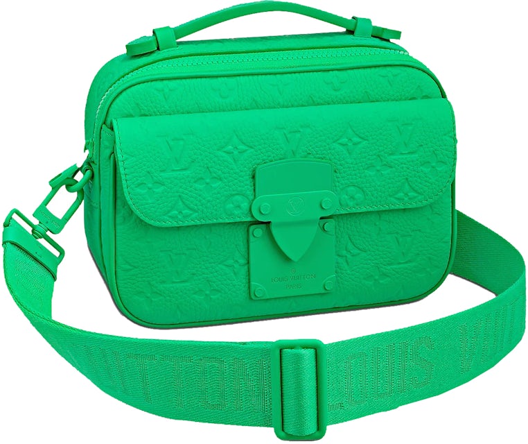 Louis Vuitton S Lock Messenger Monogram Macassar Minty Green for Men