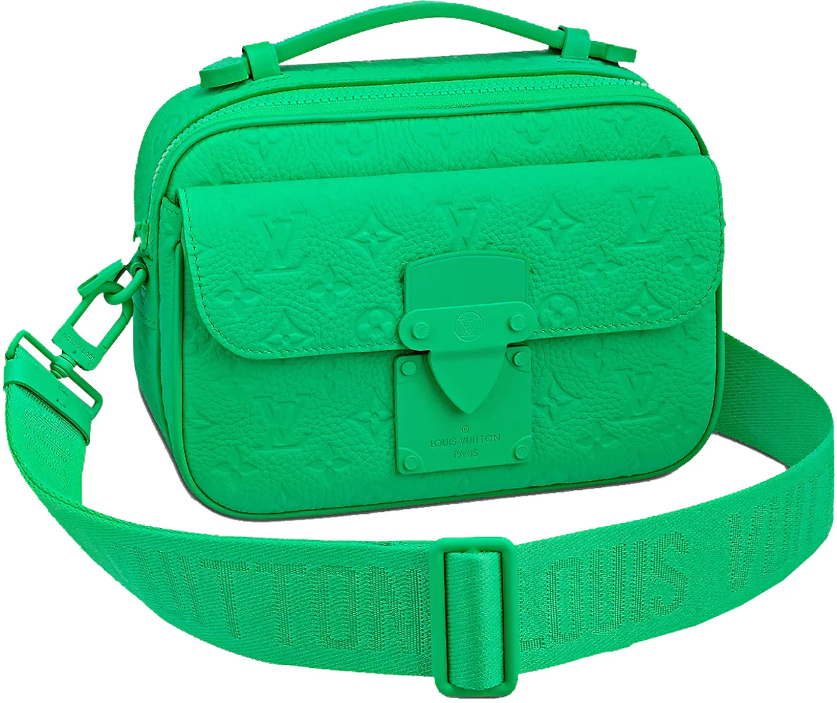 Louis Vuitton Very Messenger Bag Green Calfskin