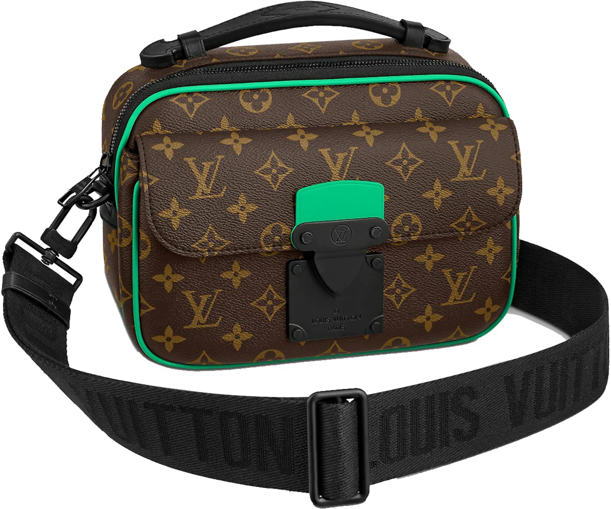 LOUIS VUITTON S LOCK MESSENGER TAURILLON LEATHER ( MINTY GREEN