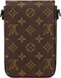 Louis Vuitton S Lock Vertical Wearable Wallet Macassar Monogram Canvas  Brown 23048460