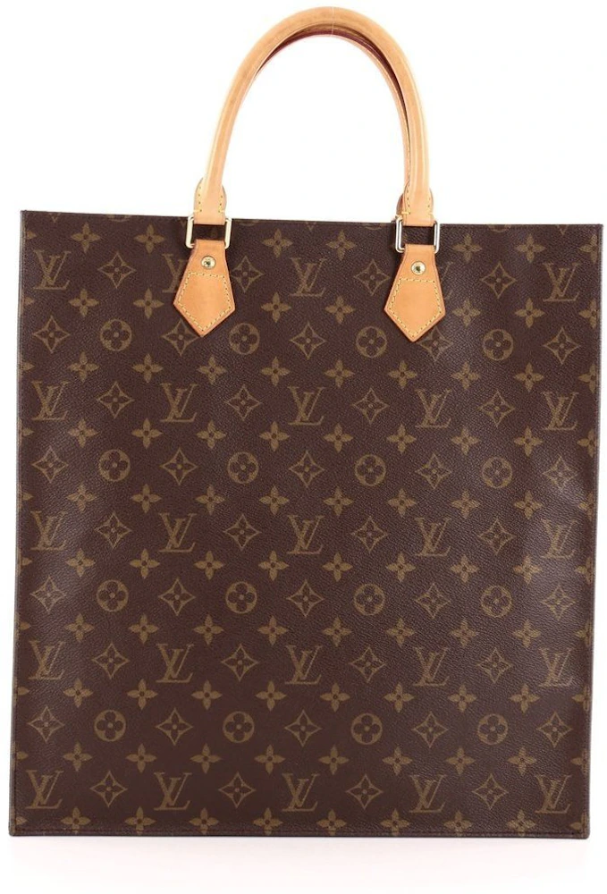 Louis Vuitton SAC PLAT MONOGRAM Brown Leather ref.94674 - Joli Closet