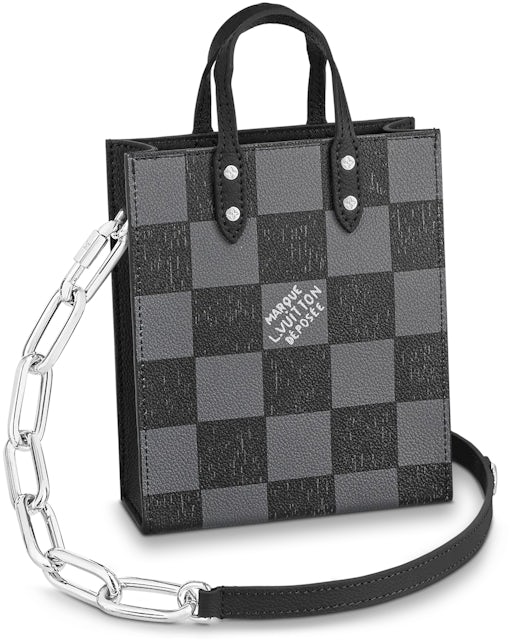 Louis Vuitton Sac Plat XS Graphite Black in Cowhide Leather with  Silver-tone - US