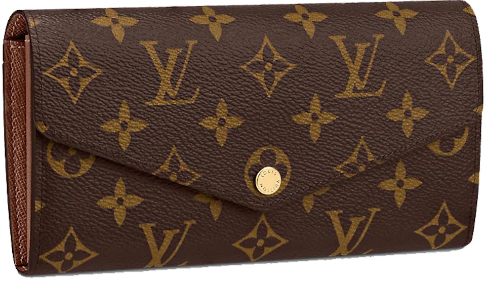 Louis Vuitton Sarah Wallet Monogram Brown in Coated Canvas with Gold-tone -  US