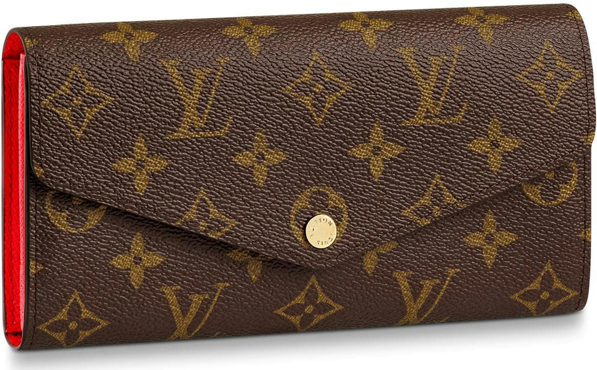Louis Vuitton Blanc Corail Monogram Vernis Leather Sarah Wallet Louis  Vuitton | The Luxury Closet