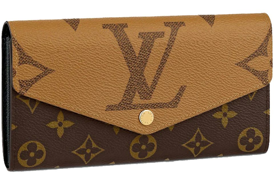 Louis Vuitton Sarah Wallet Monogram Reverse Brown