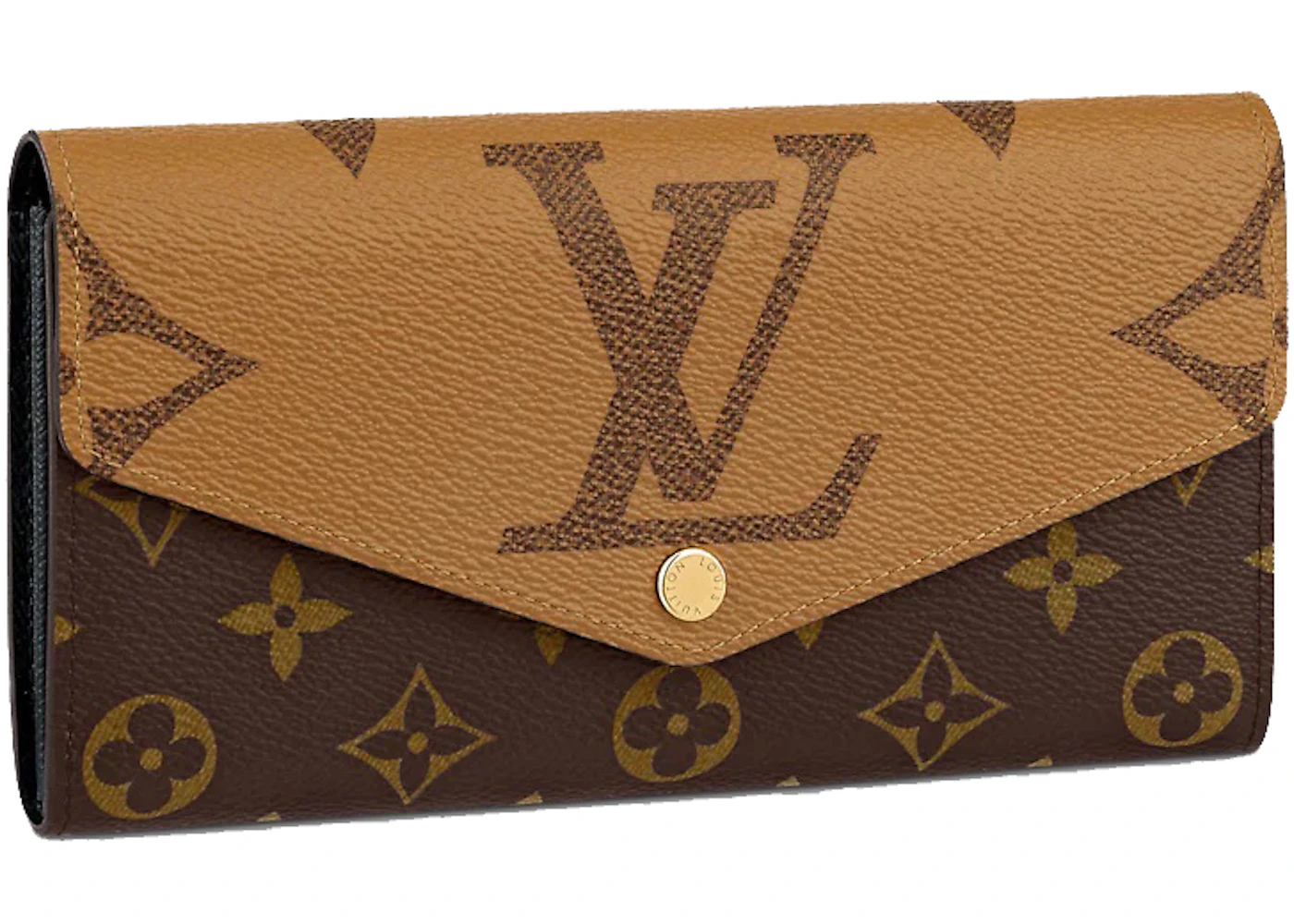 Louis Vuitton Sarah Wallet Monogram Reverse Brown in Coated Canvas with Gold-tone - US