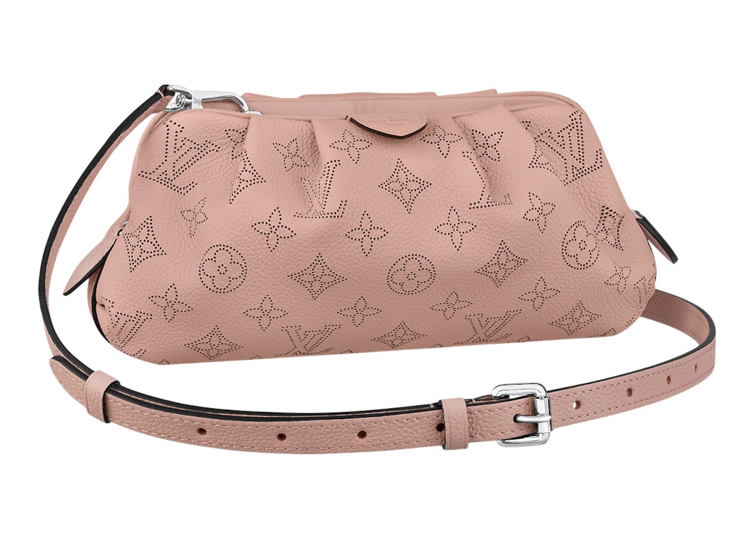 Pre-owned Louis Vuitton Scala Pouch Mini Mahina Perforated Magnolia Pink
