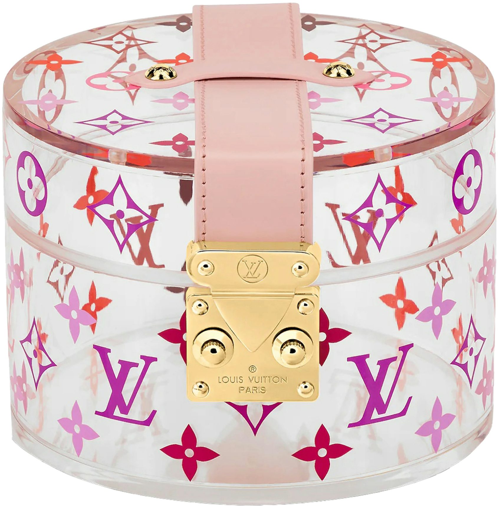 Louis Vuitton Pink And Red Monogram Plexiglass Scott Box Gold Hardware, 2019  Available For Immediate Sale At Sotheby's