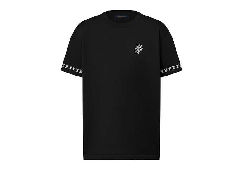 Louis Vuitton Short-Sleeved Cotton Crewneck Black Men's