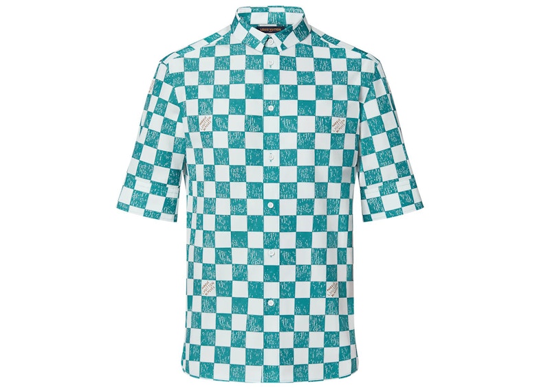 Louis Vuitton x Nigo MNGM Waves Giant Damier Flannel Shirt Charbon 