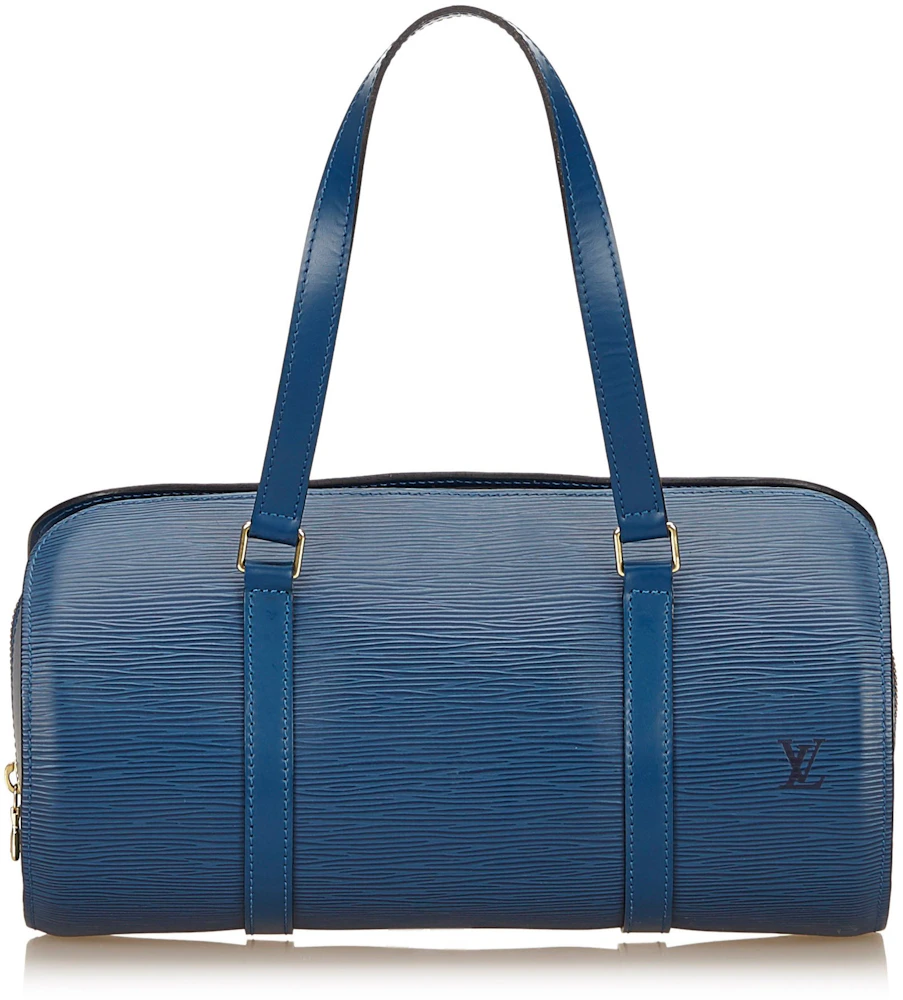 LOUIS VUITTON Alma BB Tropical Epi Leather Satchel Crossbody Bag Blue